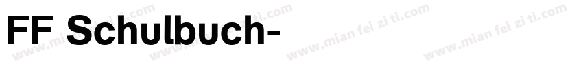 FF Schulbuch字体转换
